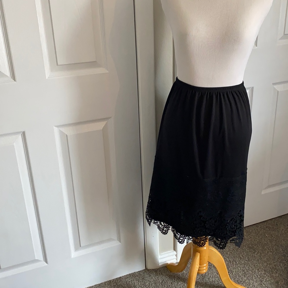 Skirt extender slip